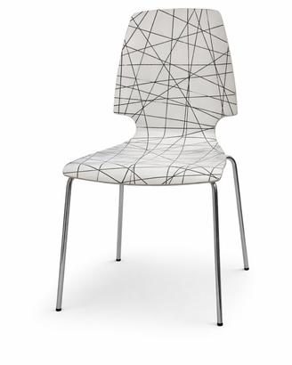 Set di 4 sedie moderne Ikea - Design geometrico