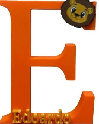 Lettera Nome 3D Personalizzata per Cameretta