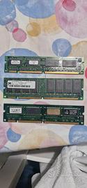 3 banchi di ram da 128 mb