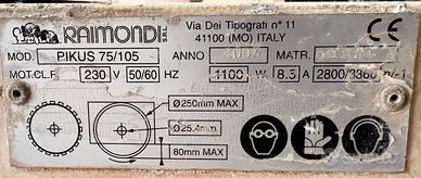 Raimondi - Segatrice con motore scorrevole