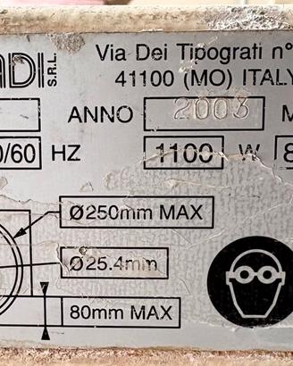 Raimondi - Segatrice con motore scorrevole