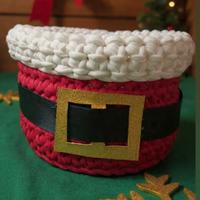 Cestinetto - contenitore natalizio fatto a mano