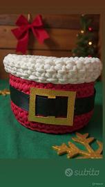Cestinetto - contenitore natalizio fatto a mano