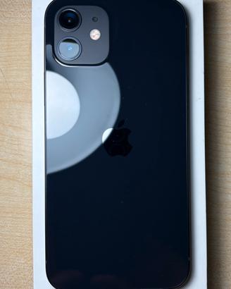 iPhone 12 Nero 64GB batteria 100%+3cover+3 vetri