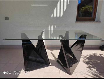 Tavolo design vetro 145x90