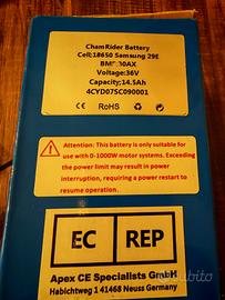 batteria/celle  bici elettriche nuova