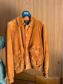 GIUBBOTTO UOMO VINTAGE IN PELLE SCAMOSCIATA