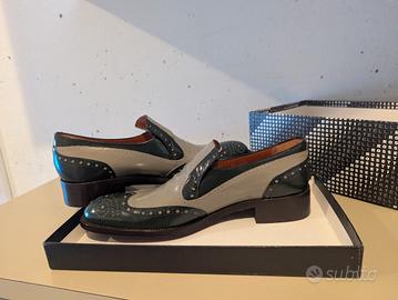 Stringate Fratelli Rossetti Grigio-Verdi