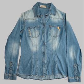 camicia Denim Donna Taglia 42 - Made in Italy