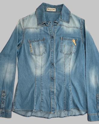 camicia Denim Donna Taglia 42 - Made in Italy