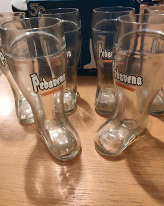 Set bicchieri a stivale  Birra Pedavena 