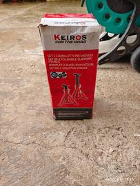 Set 2 cavalletti pieghevoli