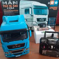 camion tamiya man tgx france blue