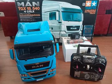 camion tamiya man tgx france blue