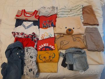 Lotto magliette felpe body neonato 6/9 mesi 68 cm