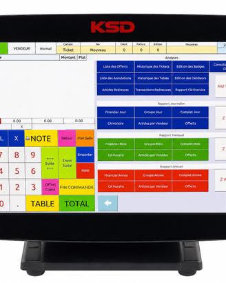 Sistema cassa completo KSD con 3 stampanti ticket