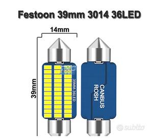 LAMPADINA LED C10W FESTOON 39MM 36LED