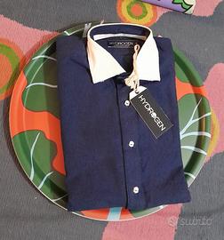 Hydrogen camicia blu oxford