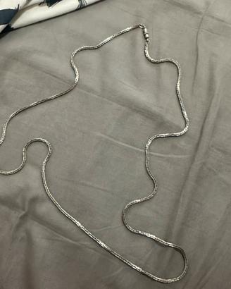 Collana Vintage in Acciaio Inossidabile Argento