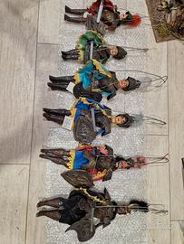 lotto di 6 marionette  pupi siciliani