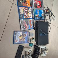 Playstation 2 più giochi e accessori 