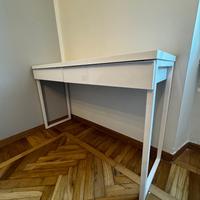 Scrivania IKEA Bestå Burs Bianca Lucida 120x40 cm