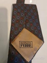 Cravatta G.FERRE' vintage 1970 seta