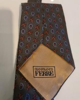 Cravatta G.FERRE' vintage 1970 seta