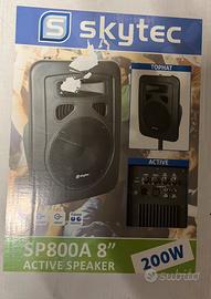 Coppia casse attive Skytec sp800 A 200 Watt.