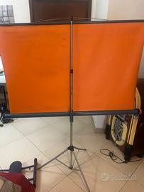 Schermo da proiezione M.P. ORION con treppiede