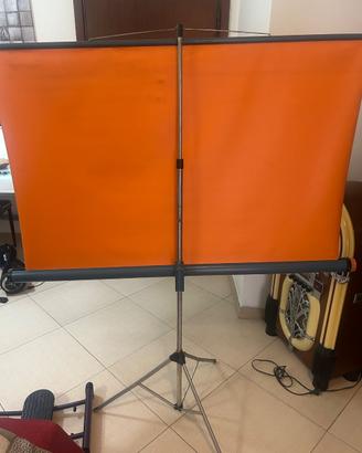 Schermo da proiezione M.P. ORION con treppiede