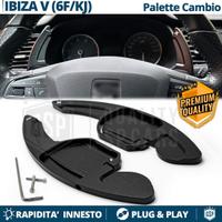 PALETTE Cambio al Volante per SEAT Ibiza V 6F Nere