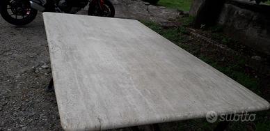 tavoli in marmo travertino 