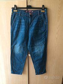 Pantaloni donna NUOVI blu cotone leggero