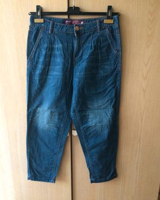 Pantaloni donna NUOVI blu cotone leggero