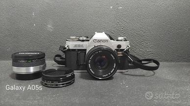 Macchina Fotografica Canon AE-1 Reflex obbiettivi 