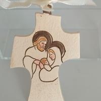 Croce Sacra Famiglia Bomboniere STOCK pz.12