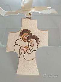 Croce Sacra Famiglia Bomboniere STOCK pz.12