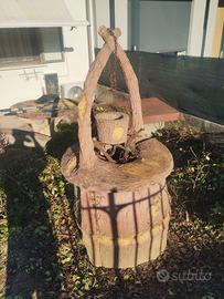 Pozzo e tavolo + panche in cemento ornamentali