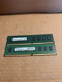 Lotto RAM DDR3 e DDR4 per PC Desktop e Laptop