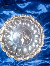 Vassoio svuotasche Palladio acciaio 18/10 oro 24K