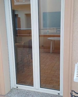 Infisso portafinestra in alluminio 120x220