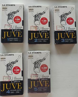 LA GRANDE STORIA DELLA JUVE - 1897/1997- 5 VHS