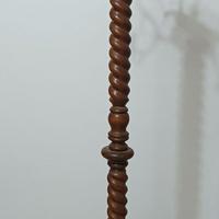 Appendiabiti in legno e ottone vintage