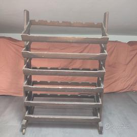 Scaffale portabottiglie in legno