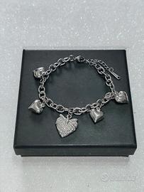 Bracciale Acciaio con Charm Colore Argento 