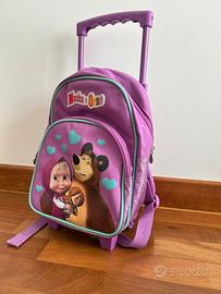 Zaino trolley masha e orso