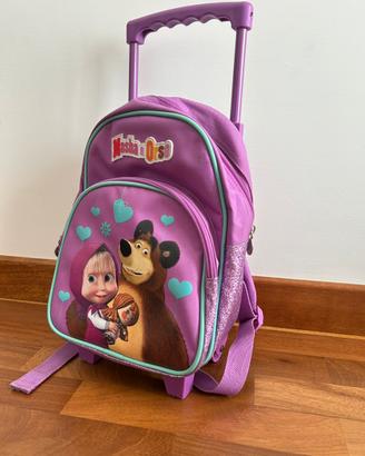 Zaino trolley masha e orso