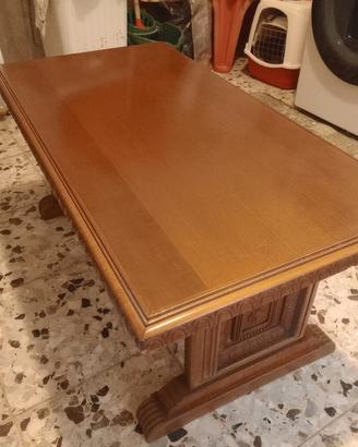 tavolino salotto massello con decorazioni