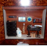 Dipinto che ritrae la cabina di un capitano